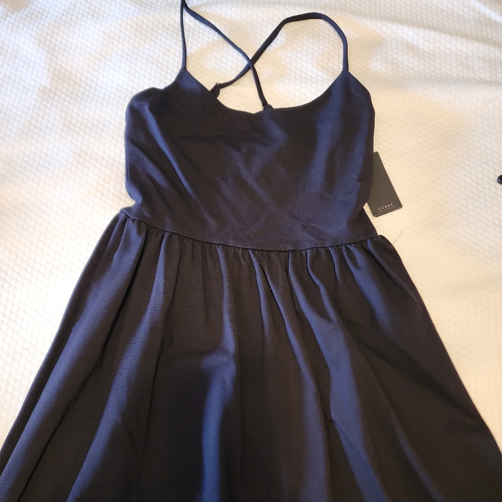 New Guess mini black dress size 8